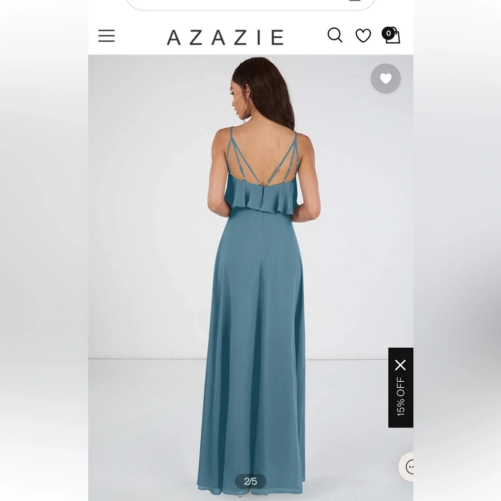 Plus Size Azazie Bermuda Bridesmaid Dress Desiree - Picture 3 of 3